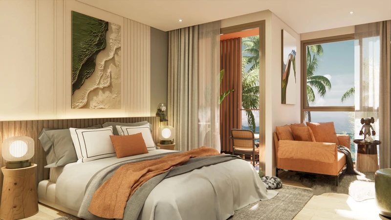 Saint Tropez Naithon — layout A 30.62 m²: living area