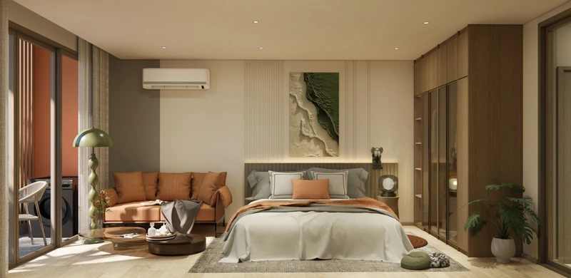 Saint Tropez Naithon — планировка A1 36.8 м²: гостиная зона
