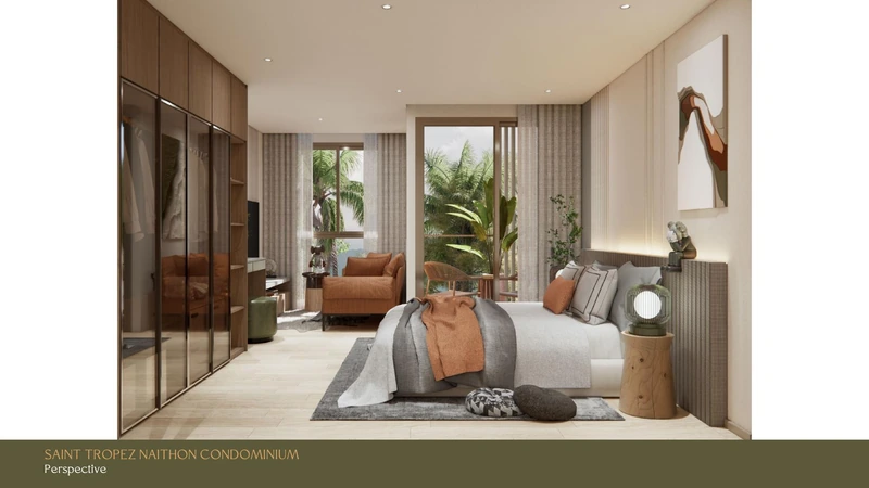 Saint Tropez Naithon — layout A4 37.42 m²: living area
