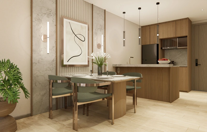 Saint Tropez Naithon — планировка C2 58.65 м²: спальная зона